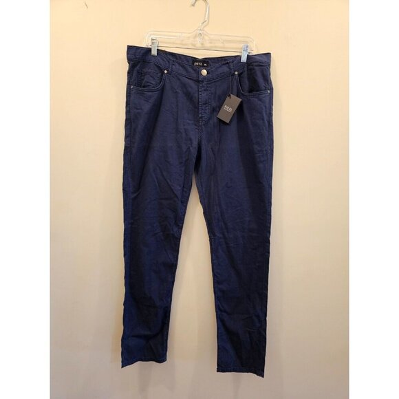 NWT Men's Rye 51 R51 Silo Straight Fit Cotton and Linen Pants Navy Blue 38W - Picture 1 of 5